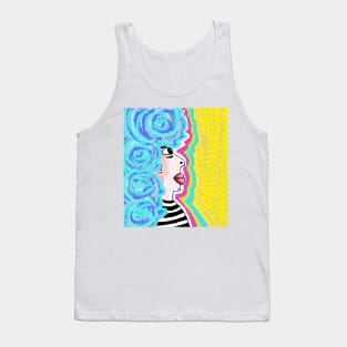 Big hair lips guy Tank Top